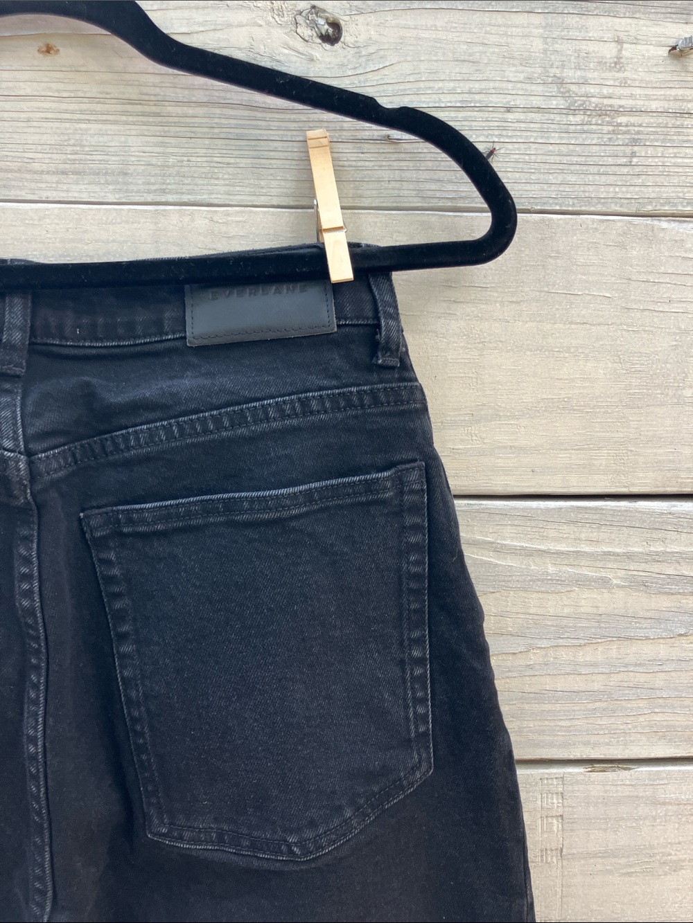 Everlane The Curvy Way-High Women's Black Organic Cotton Jeans - Picture 5 of 5